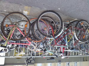 Fahrrad Parking auf der Berliner Fahrrad Schau