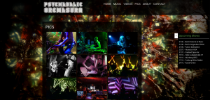 Screenshot Website Psychedelic Orchestra